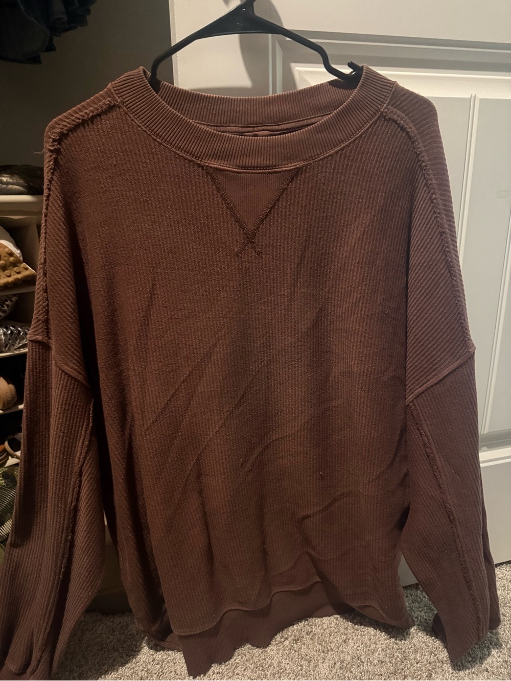 AERIE - Women’s Waffle-Knit Crewneck Sweater